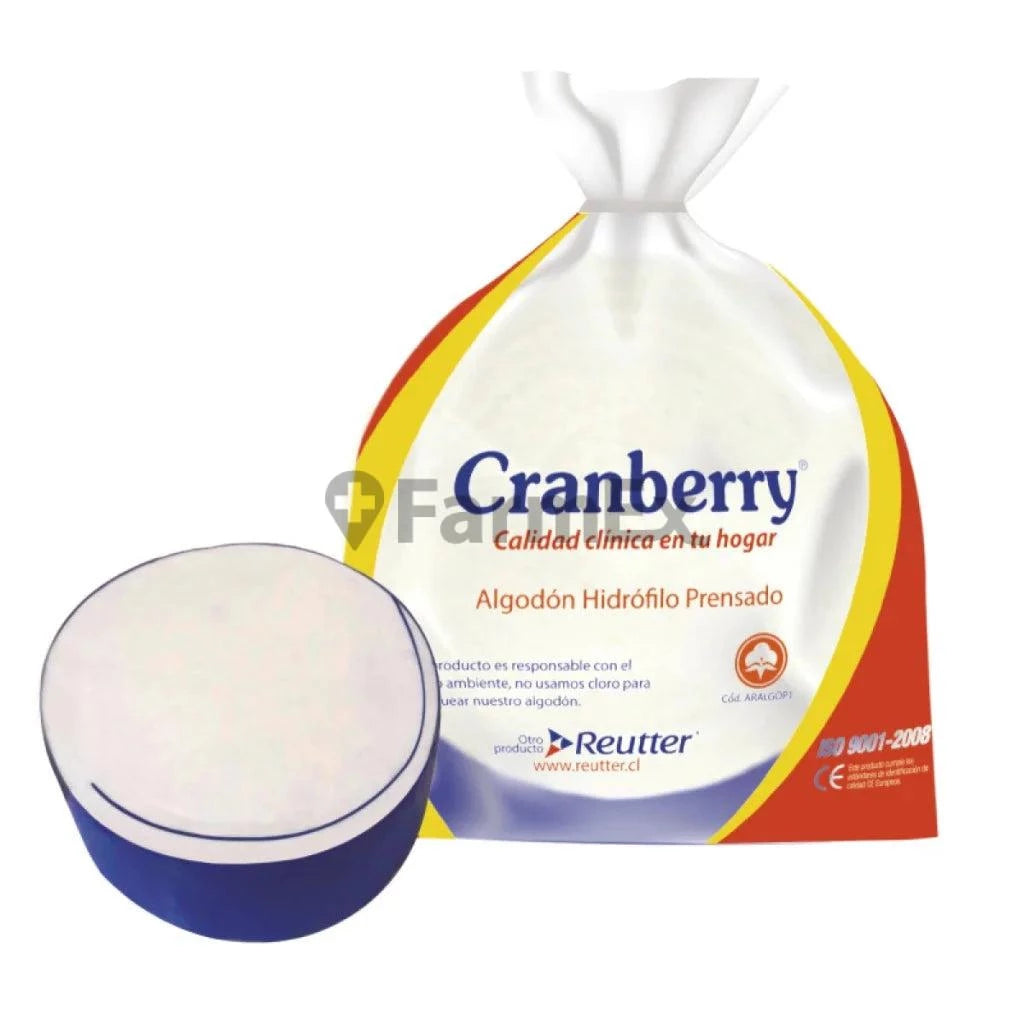 Algodón Cranberry Hidrofilo Prensado x 100 g REUTTER